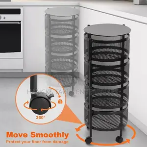 Multi-layer Rotating Kitchen Storage Racks