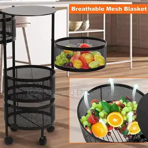 Multi-layer Rotating Kitchen Storage Racks