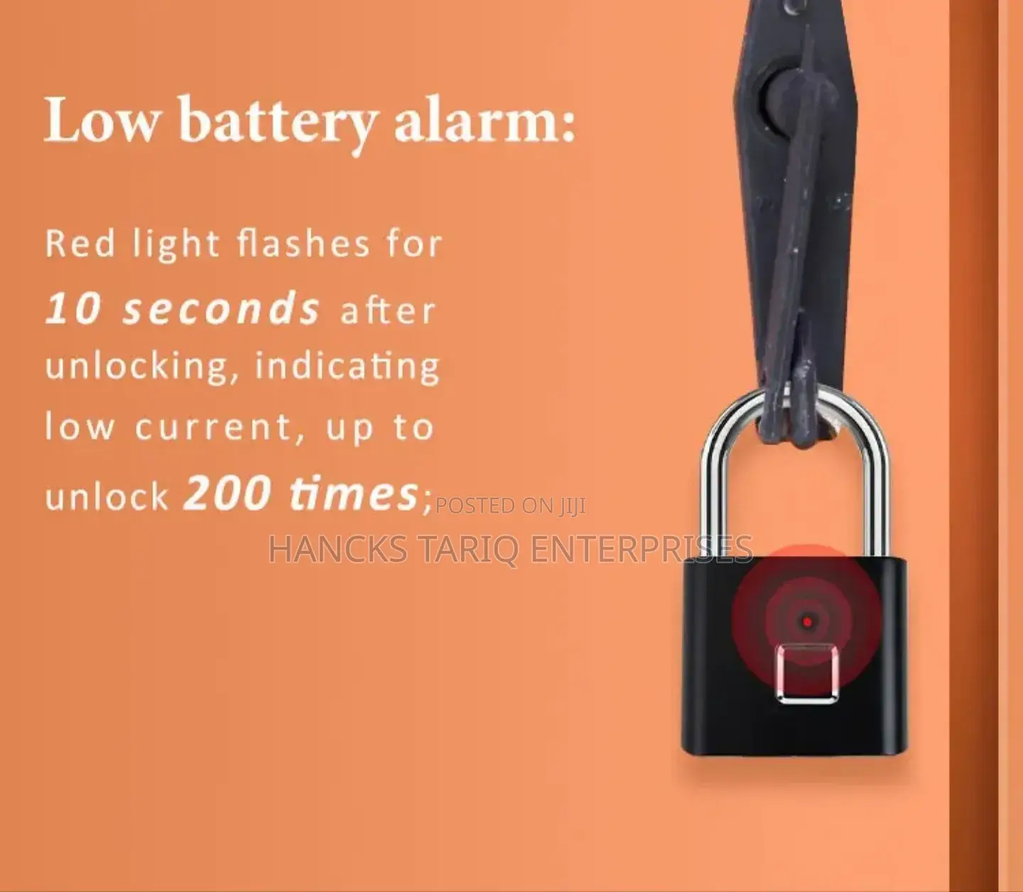 Modern Fingerprint Padlock – Keyless Smart