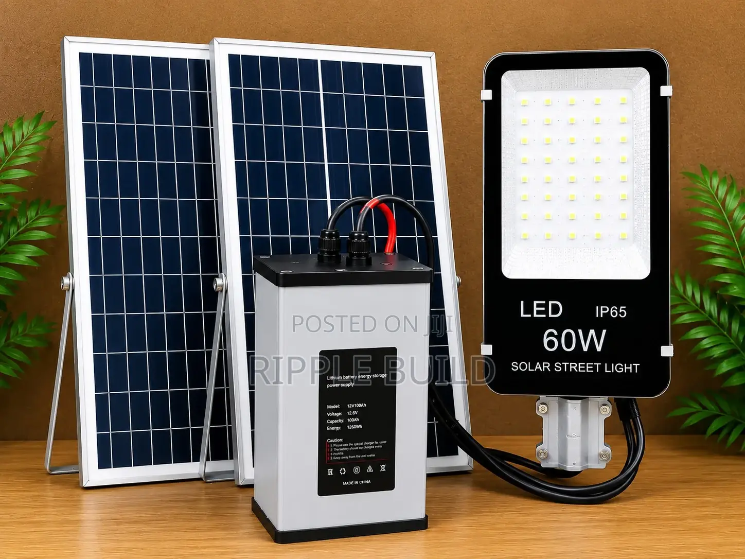 60w Solar Security Street Light Outdoor Compound Light