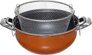 Non-Stick Stir Deep Mesh Fry Pan 28cm