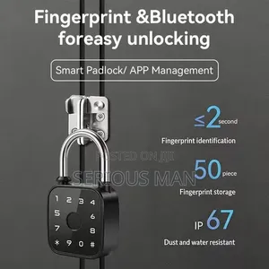 Tuya Smart Biometric Fingerprint And Keypad Padlock