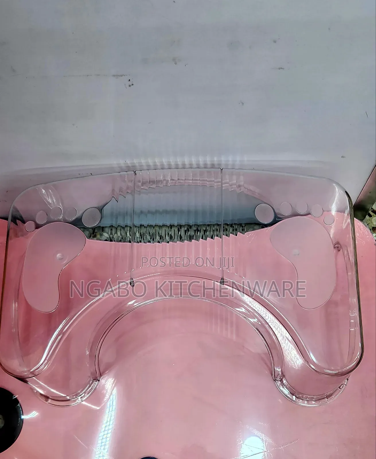 Transparent Plastic Toilet Stool