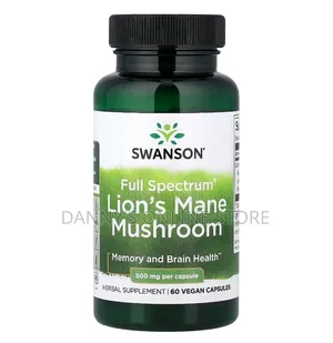 Lion's Mane Mushroom, Full Spectrum, 500mg, 60 Capsules