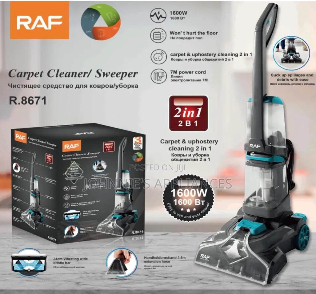 2in1 Raff Carpet Cleaner/ Sweeper Machine