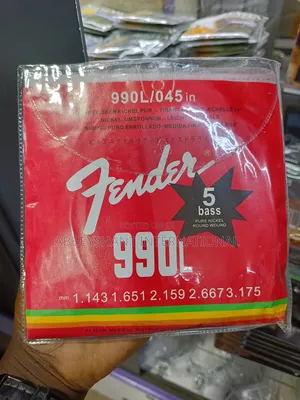 Fender 990l Pure Nickel Roundwound Electric Bass Guitar Strings.