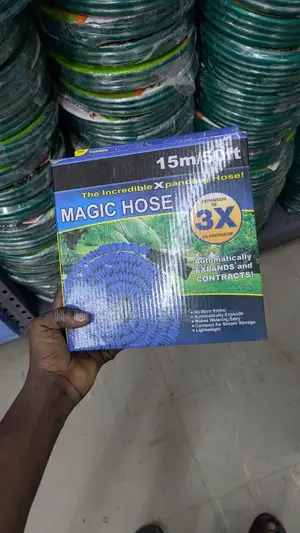 Magic Hose – 15m/50ft Expandable Garden Hose With 3x Expansion