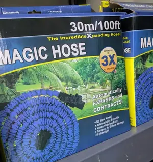 Magic Hose – 30m/100ft Expandable Garden Hose With 3x Expansion