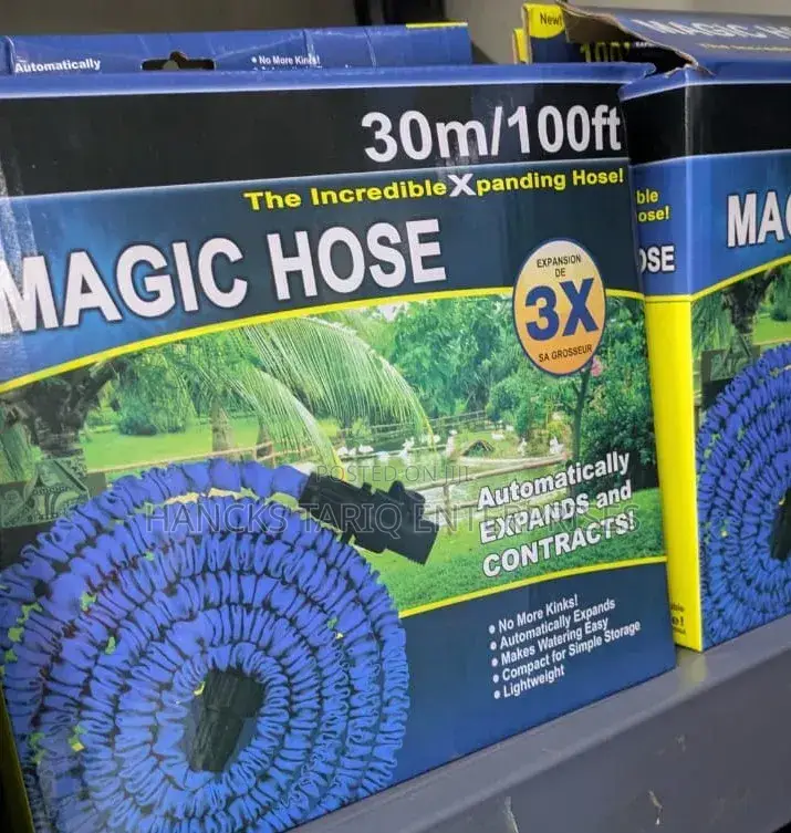 Magic Hose – 30m/100ft Expandable Garden Hose With 3x Expansion