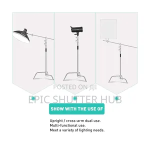 Stainless Steel Heavy Duty C Stand With Boom Arm