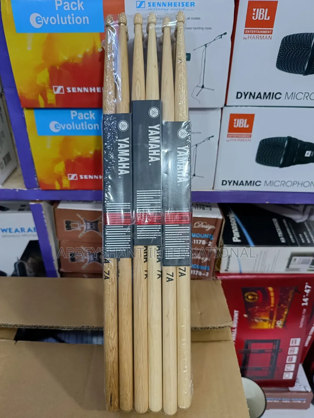 Yamaha Branded 7a Drum Sticks