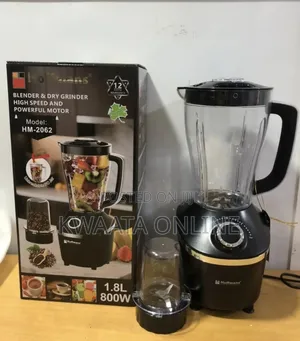 2 in 1 Hoffmans Blender and Dry Grinder 1.8litres, Model Hm-2062