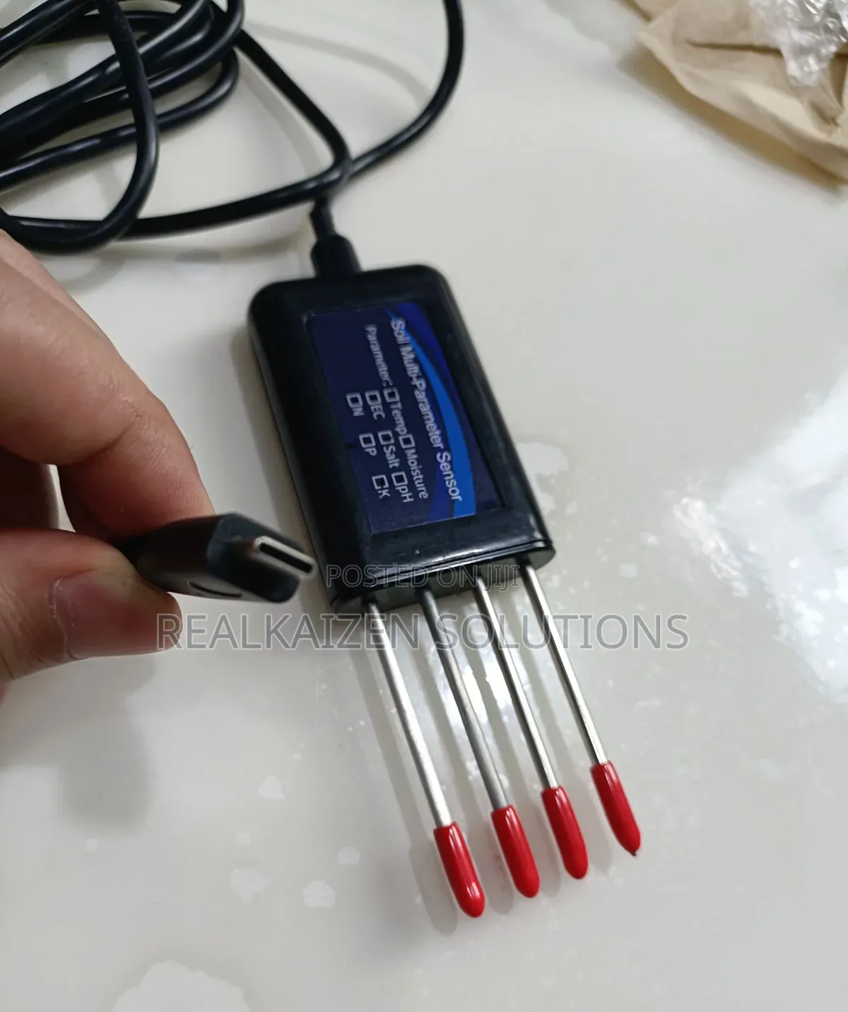 8-in-1 Soil Tester| Moisture| Ph| Ec| Salinity| Temp| NPK Analyzer