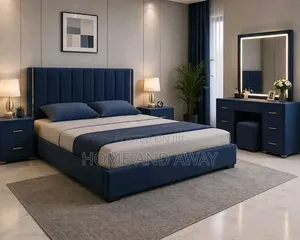 Navy Blue Excellent Dressed Beds in All Sizes