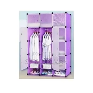 3-column Plastic Wardrobe – Easy To Assemble