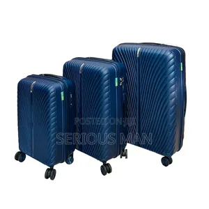 Navy Blue Hardshell Spinner Travel Suitcase