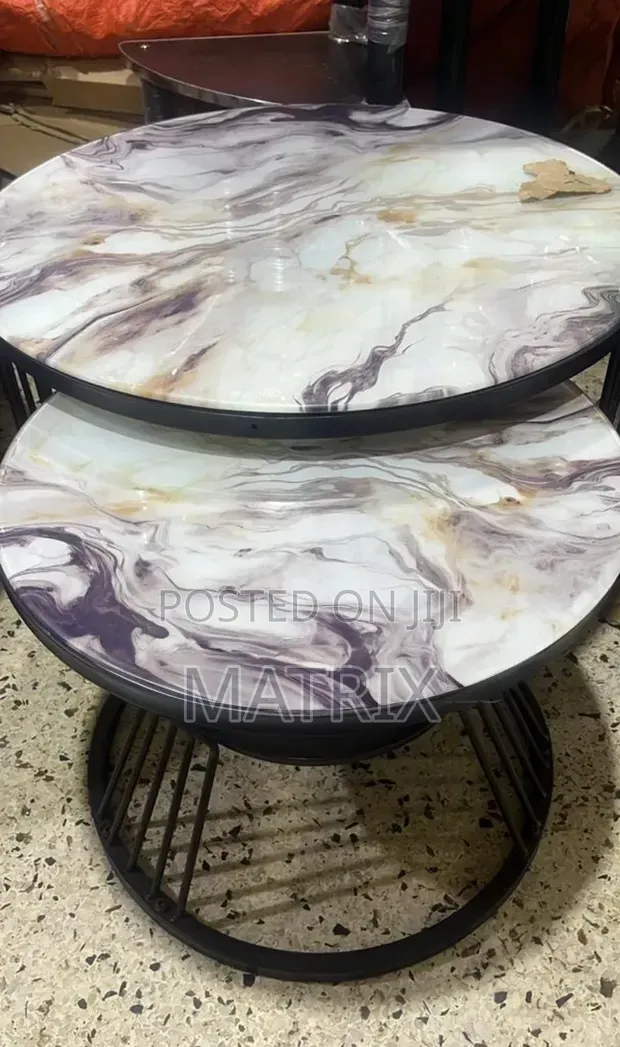 Modern Marble-Top Nesting Coffee Tables