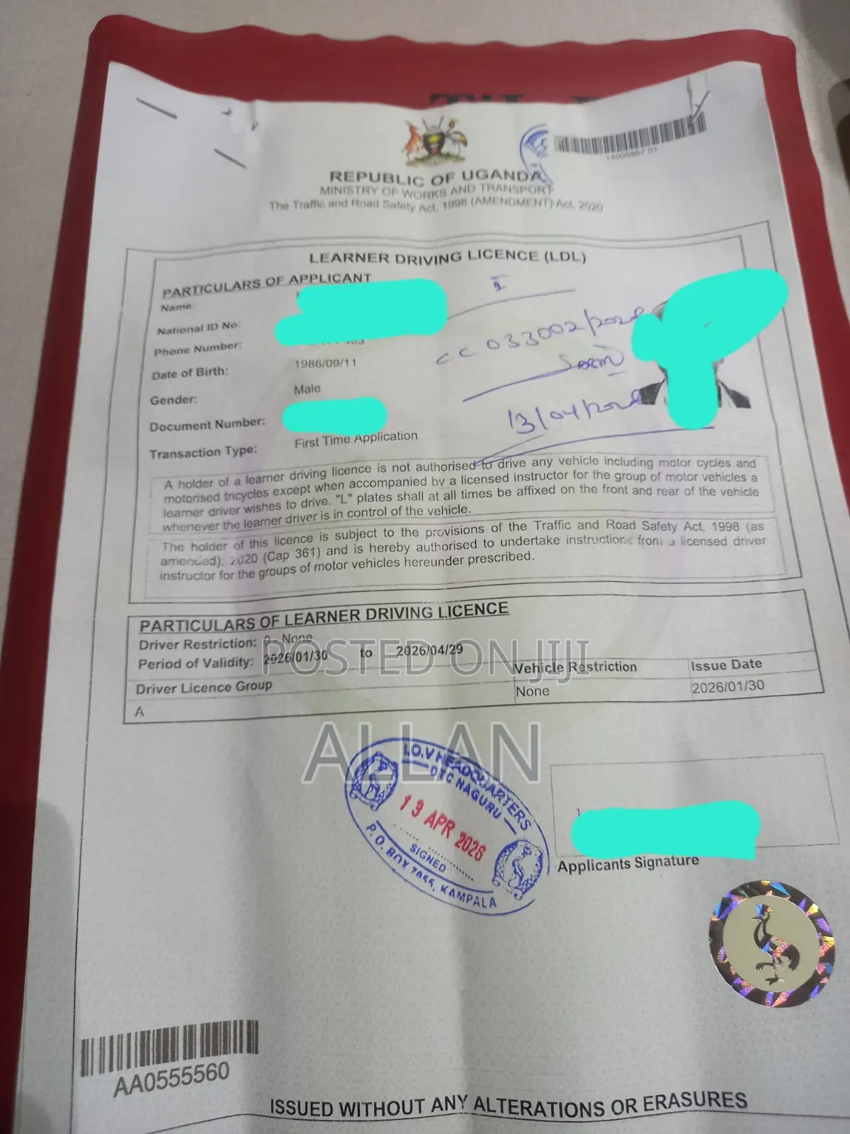 Driving Permits