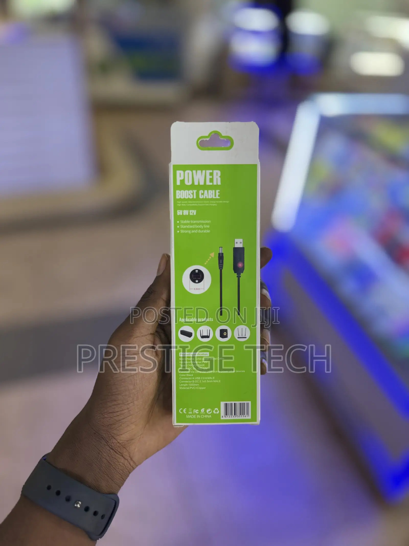 Usb To Dc Power Boost Cable For Powering Wi-fi Routers 5v To 12v