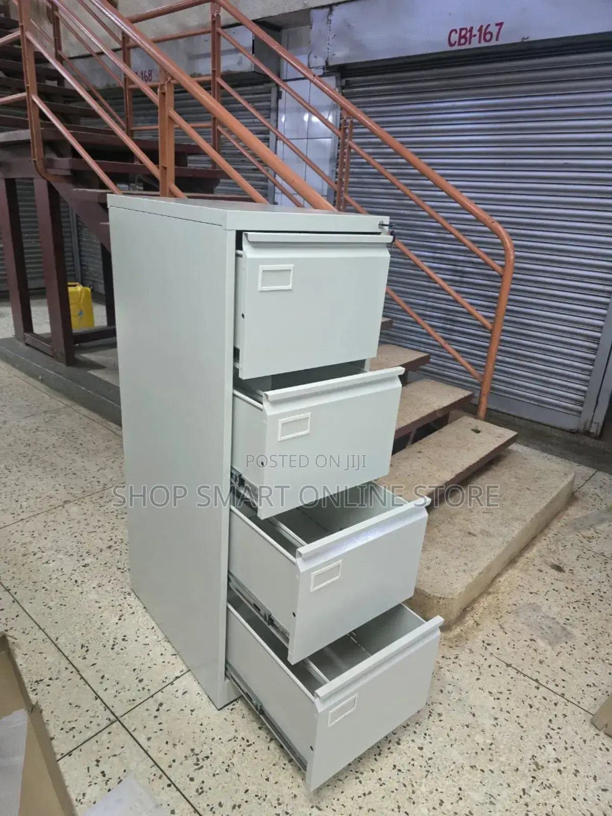Office File Cabinet Drawer Metallic