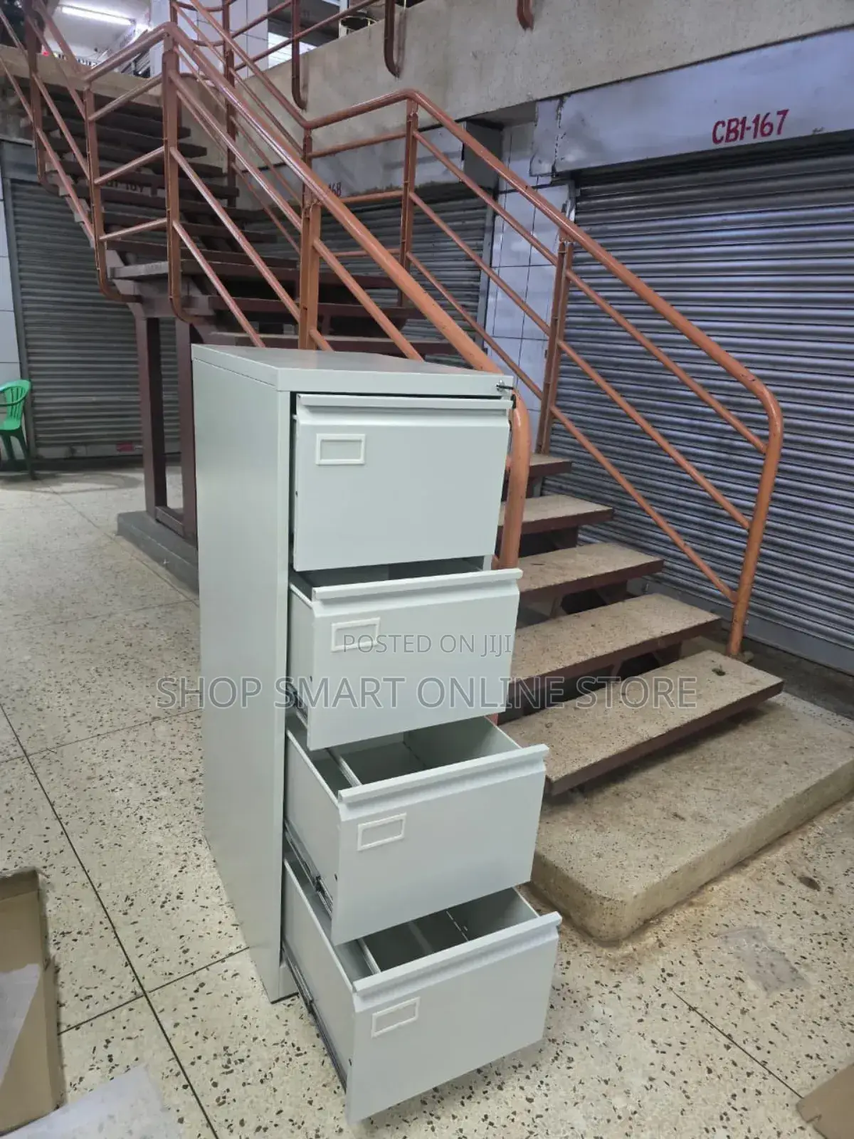 Office File Cabinet Drawer Metallic