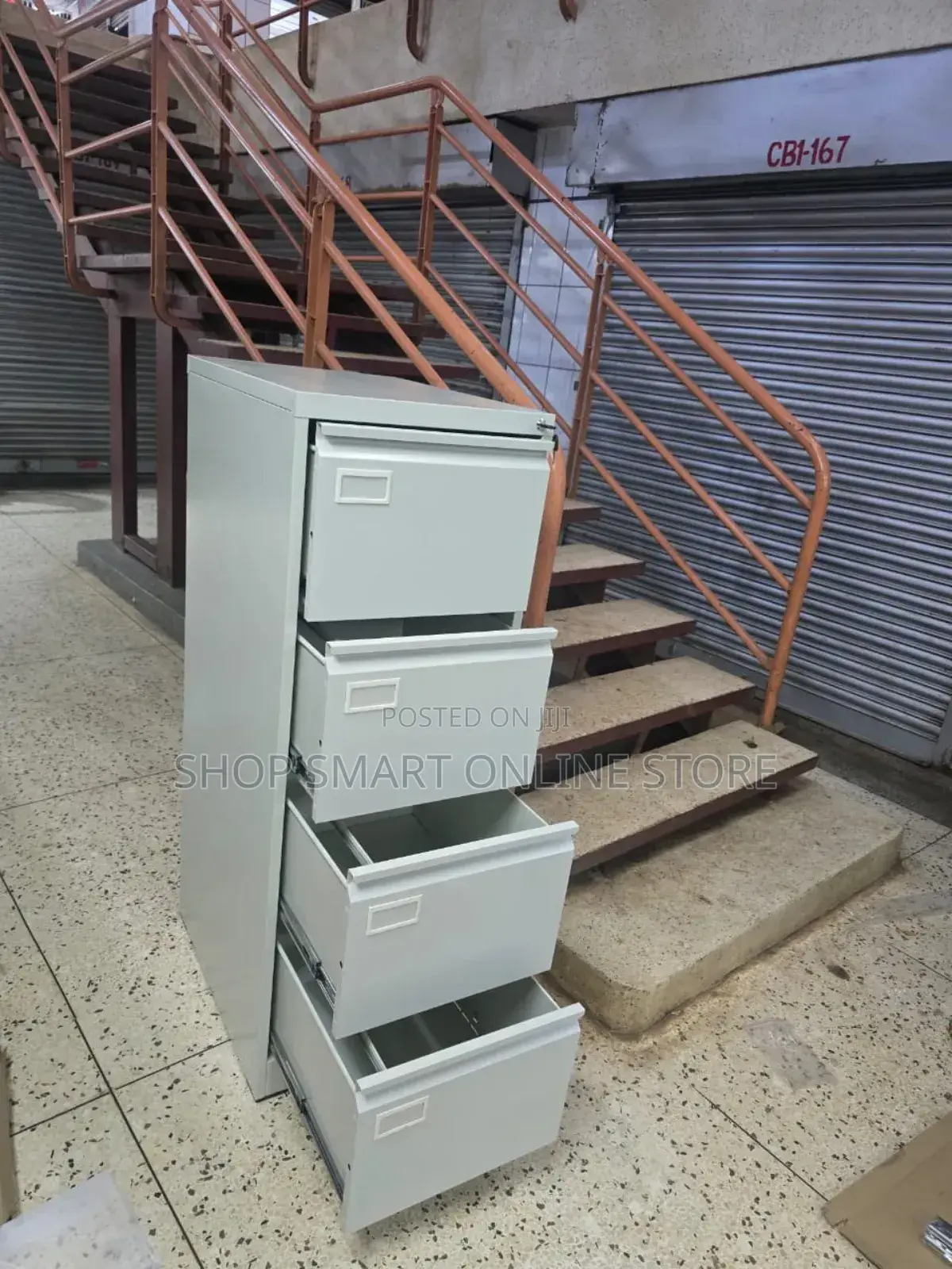 Office File Cabinet Drawer Metallic