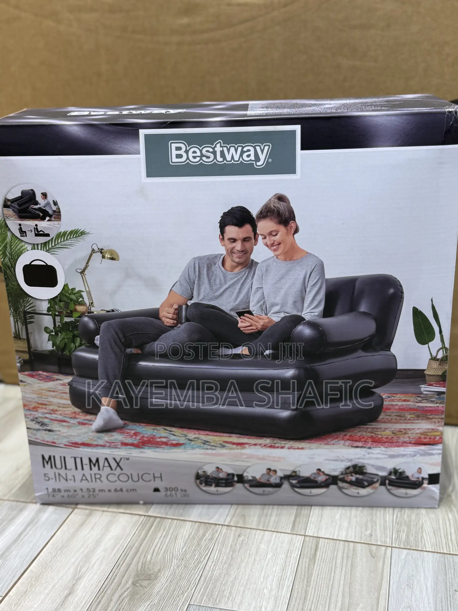 Bestway Multi-Max 5-in-1 Inflatable Air Couch / Double Bed