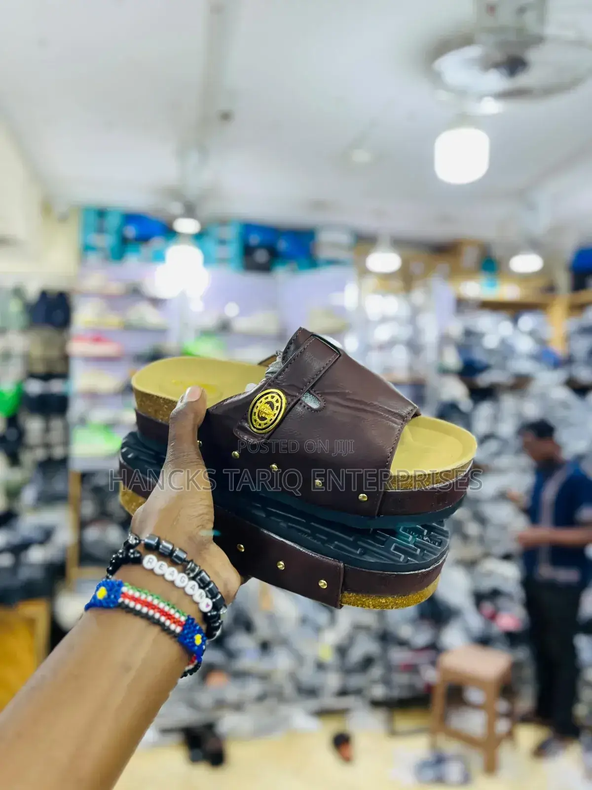 Trendy Platform Slides – Mustard Yellow Embellished Sandals