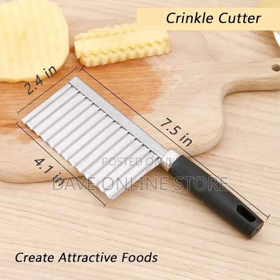 Crinkle Cutter Knife Stainless Steel Cutting Tool