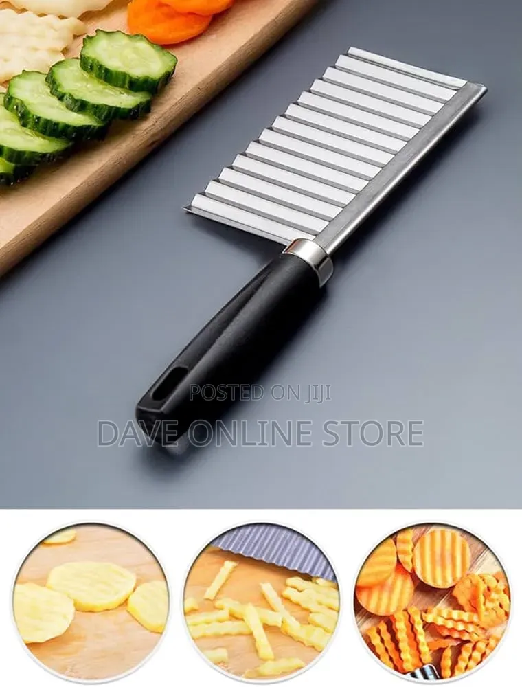 Crinkle Cutter Knife Stainless Steel Cutting Tool