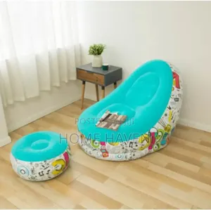Inflatable Air Chair With Foot Stool