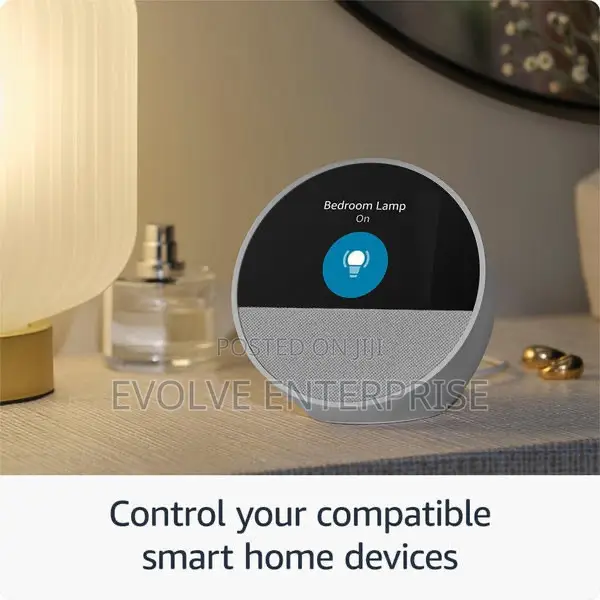 Amazon Echo Spot (2024 Release) – Sleek Smart Alarm Clock With Alexa