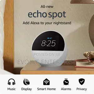 Amazon Echo Spot (2024 Release) – Sleek Smart Alarm Clock With Alexa