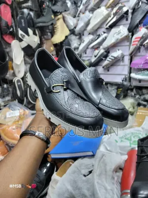 New Classic Gentle Leather Shoes for Men - Black