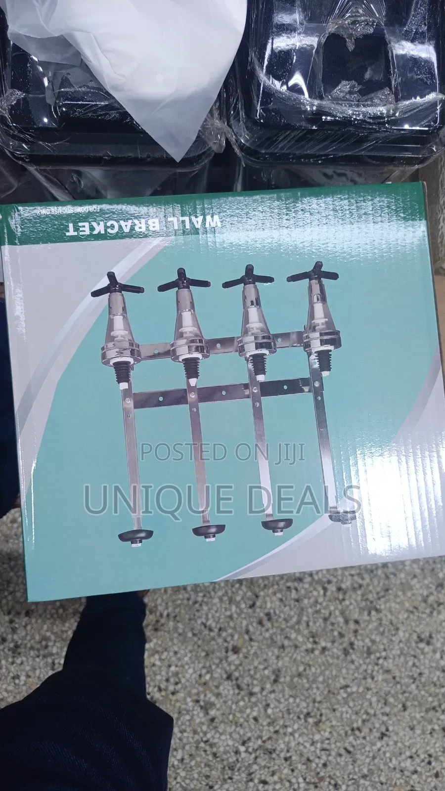 4 Bottle Wall Mount Bar Butler Liquor Dispenser