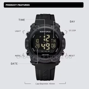 This Naviforce Digital Sports Watch Features A 45mm A Waterproof