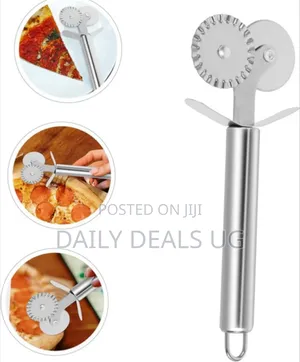 Double Headed Stainless Steel Pizza Cutter