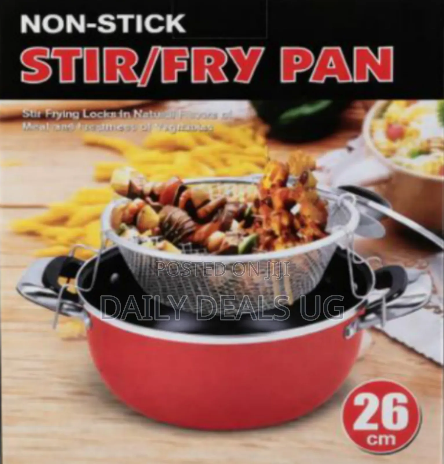 Non-Stick Stir/Fry Pan Set Is a 26 Cm