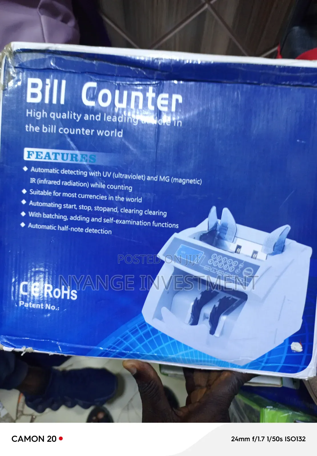 Electronic Currency Counter Machine. Bill Counter