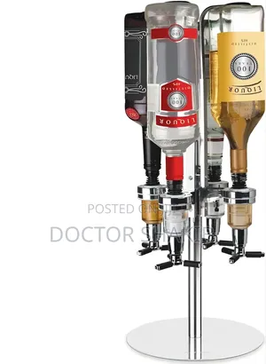 4-bottle Rotary Liquor Dispenser