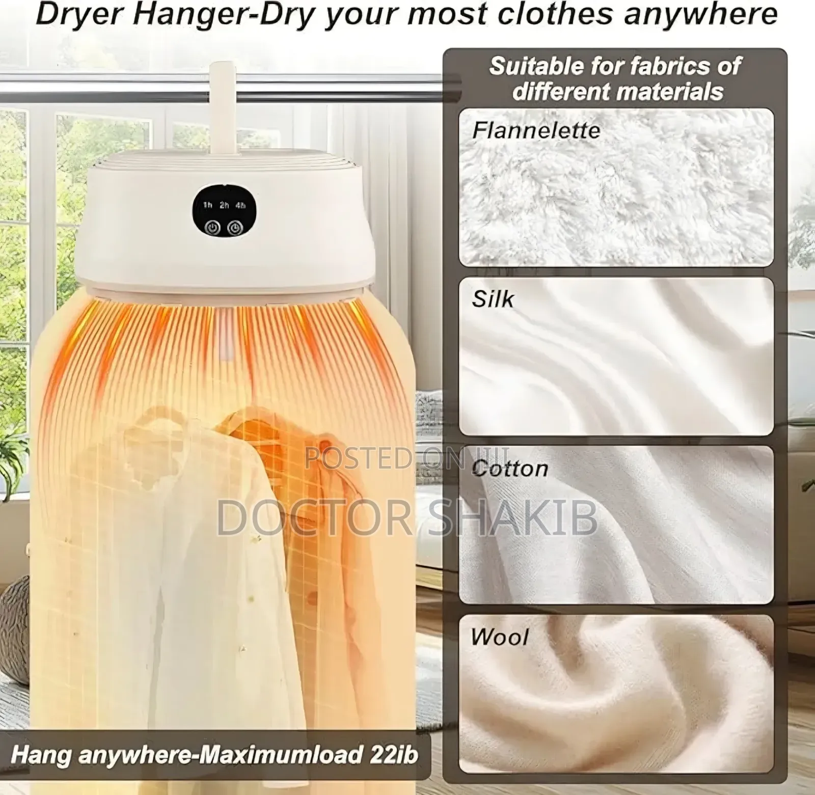 Portable Electric Clothes Drying Machine