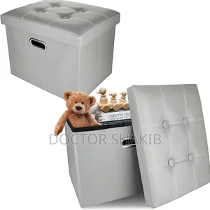 Foldable Leather Footstool