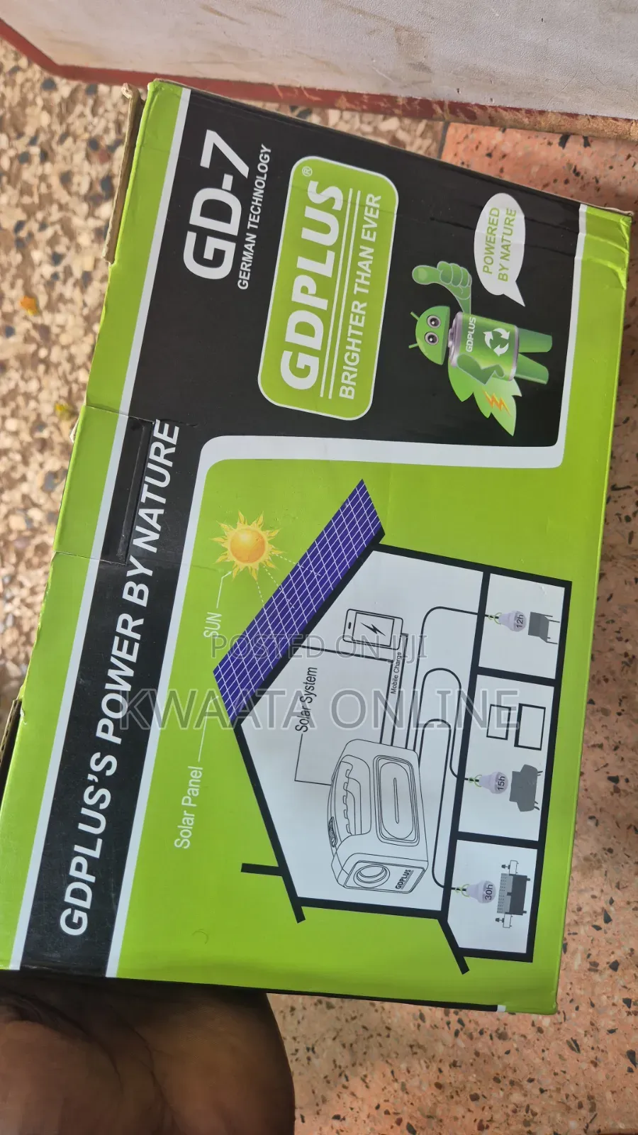 Portable Solar Lighting System Gd Plus Gd-7 Classic Emergency Kit