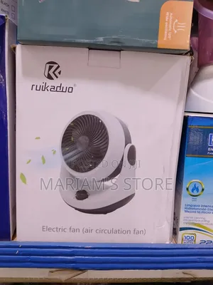 Ruikaduo Branded White Electric Air Circulation Fan.