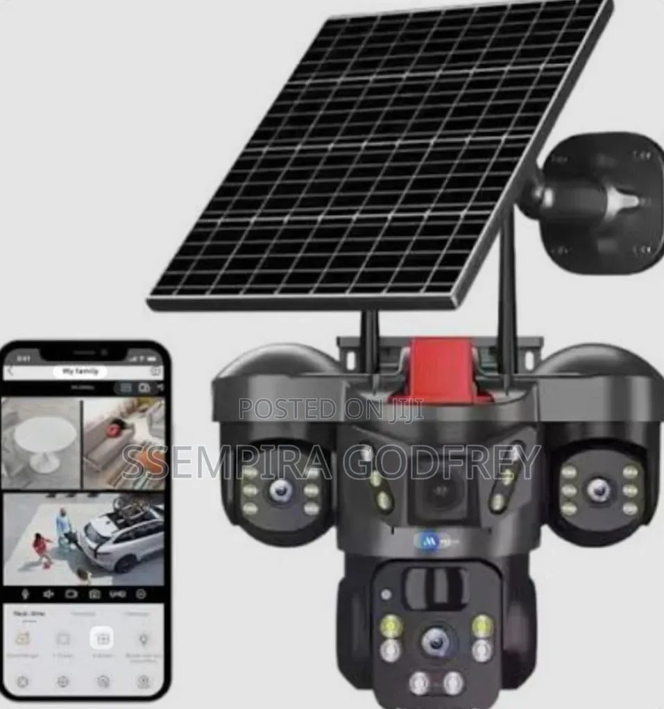Explore V380pro Smart Solar Camera 3lens.