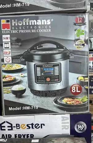 Hoffmans 8l Electric Multifunction Pressure Cooker,