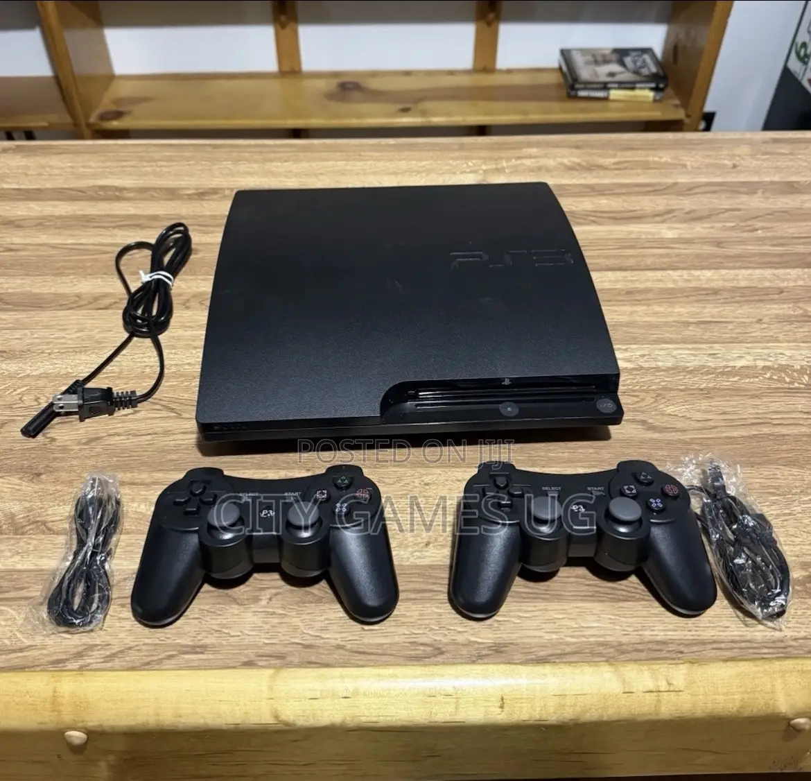 Sony Playstation 3 Slim Black W/Hdmi W/ 2 Controllers All Games