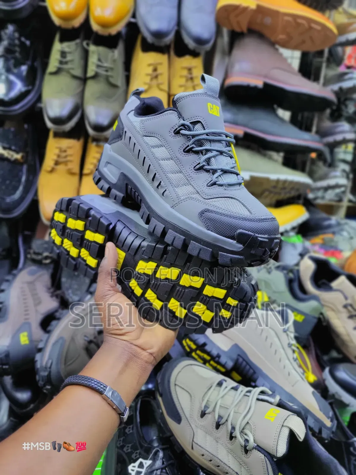 Cat Rugged Trail Sneakers Olive Green