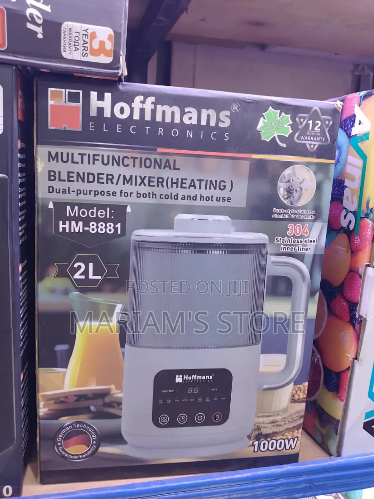 Multifunctional Blender and Mixer With Heatingfor Both Cold and Hot
