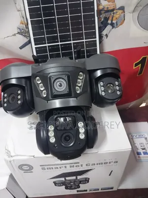 Pro Solar Camera 3lens With Camera PTZ Rotation 360 Degrees